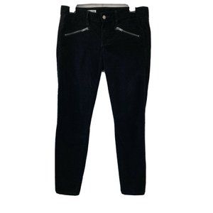 Gap 1969 Always Skinny Black Velour Pants 28R